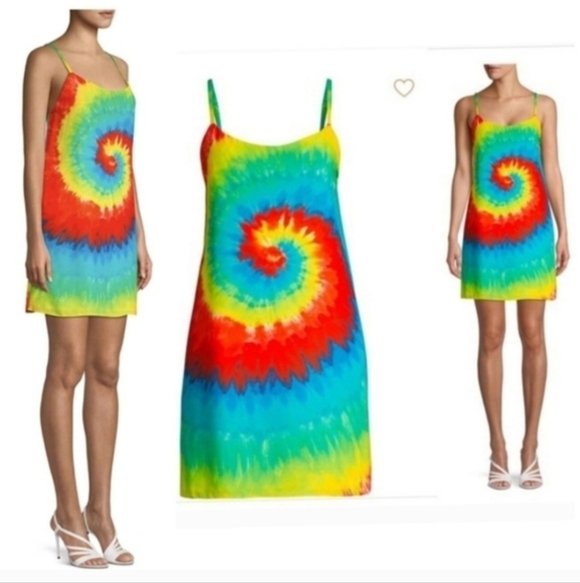 Alice + Olivia emmie tie dye mini dress SIZE Small NWT - Picture 2 of 13